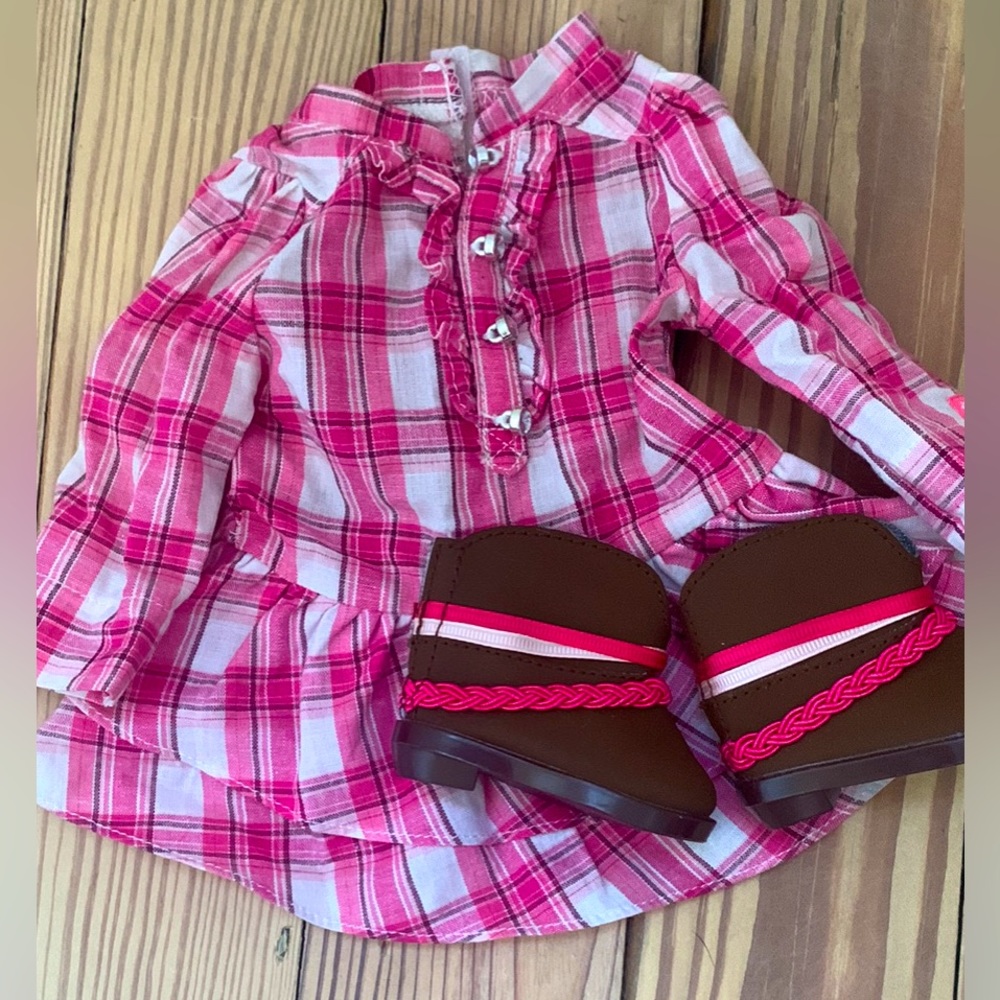 American Girl Doll Western Outfit with boots